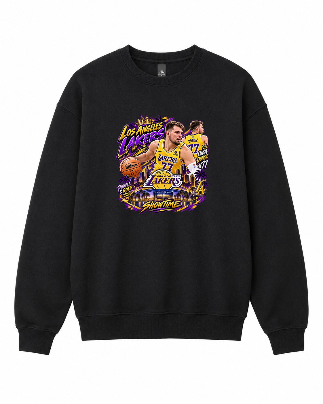 NBA Los Angeles Lakers Graphic Crewneck Sweatshirt - Built Different Goods