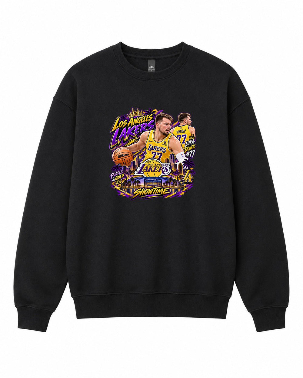 NBA Los Angeles Lakers Graphic Crewneck Sweatshirt - Built Different Goods