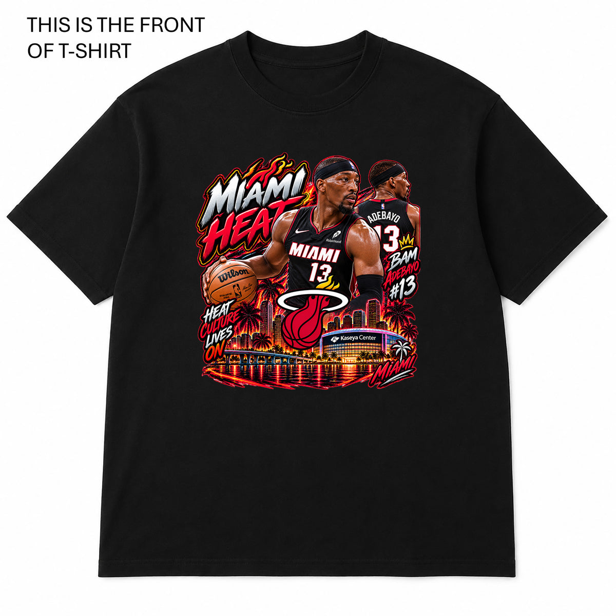 NBA Miami Heat Graphic T-Shirt - Built Different Goods