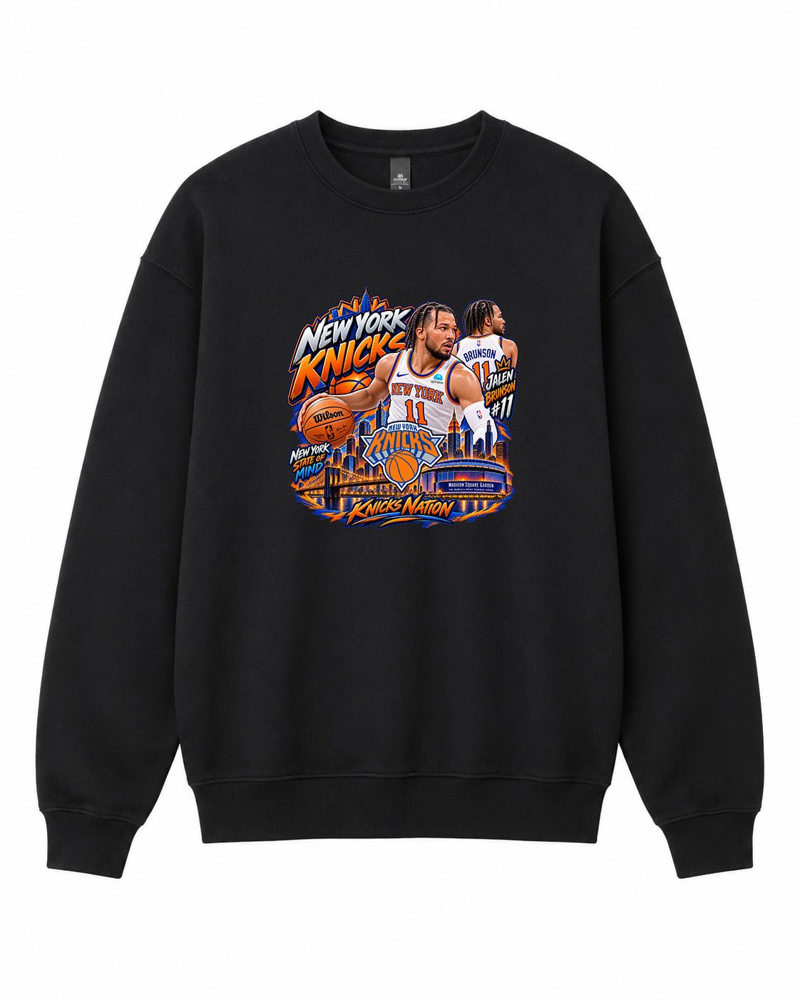 NBA New York Knicks Graphic Crewneck Sweatshirt - Built Different Goods