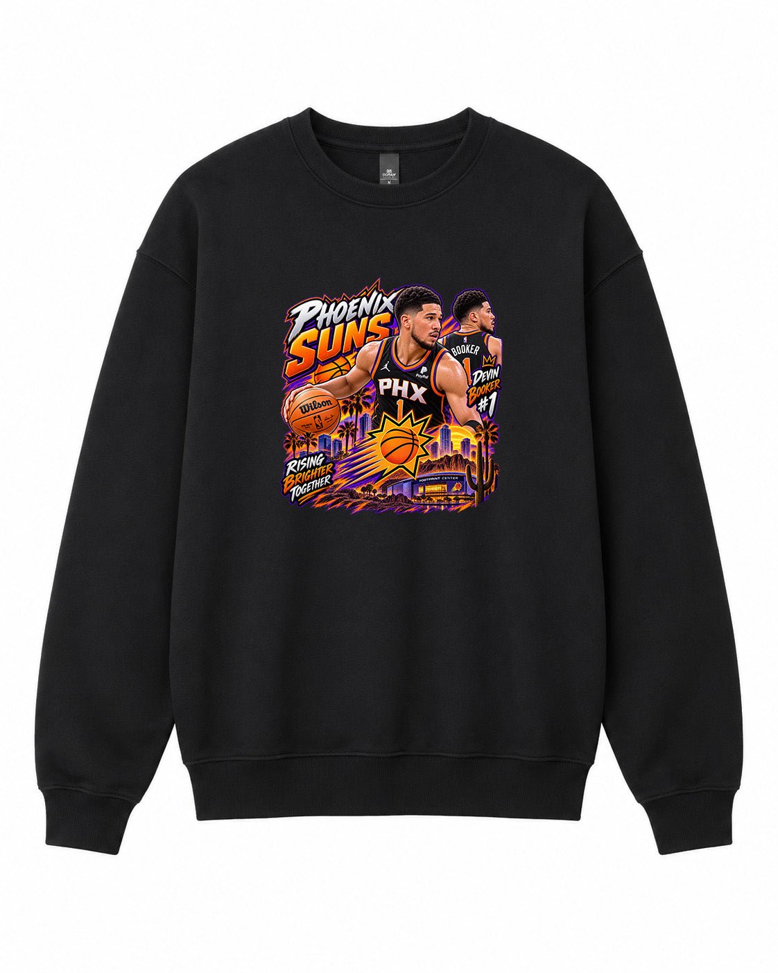 NBA Phoenix Suns Graphic Crewneck Sweatshirt - Built Different Goods