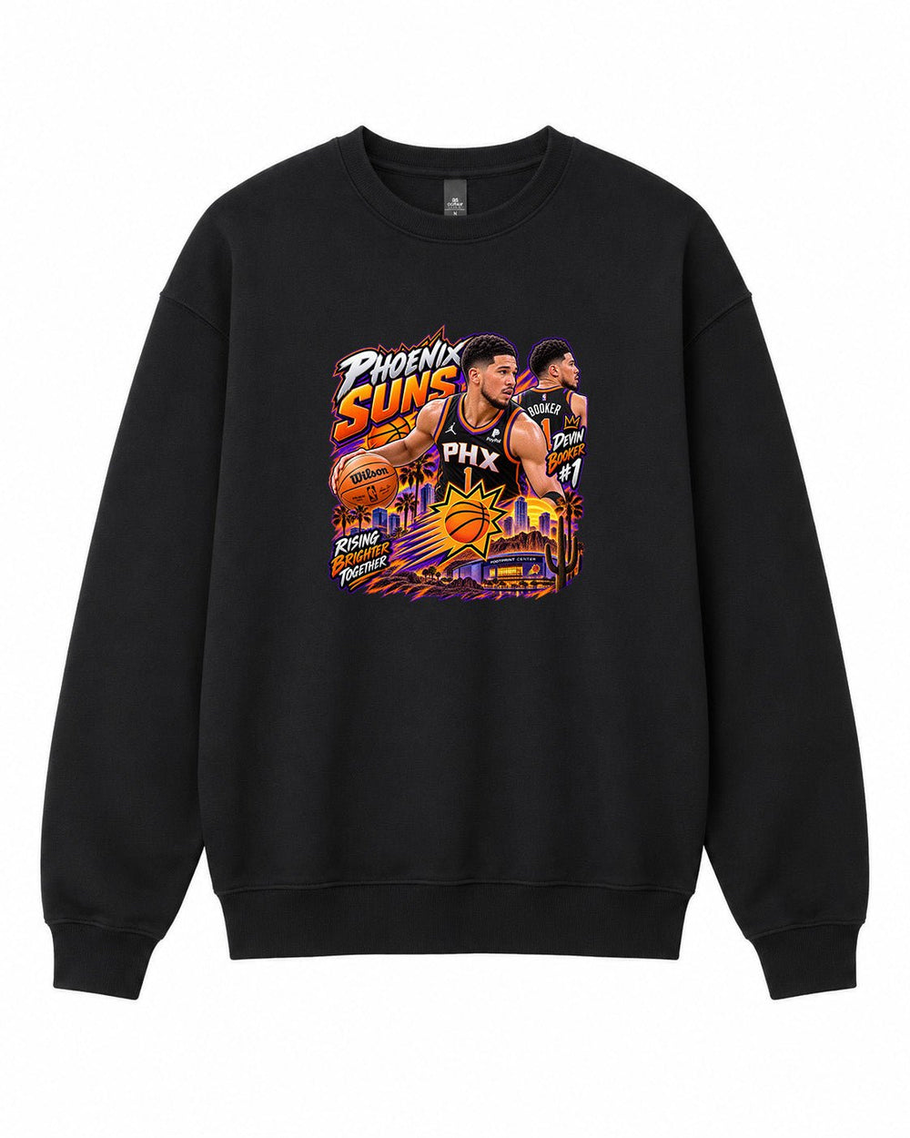 NBA Phoenix Suns Graphic Crewneck Sweatshirt - Built Different Goods