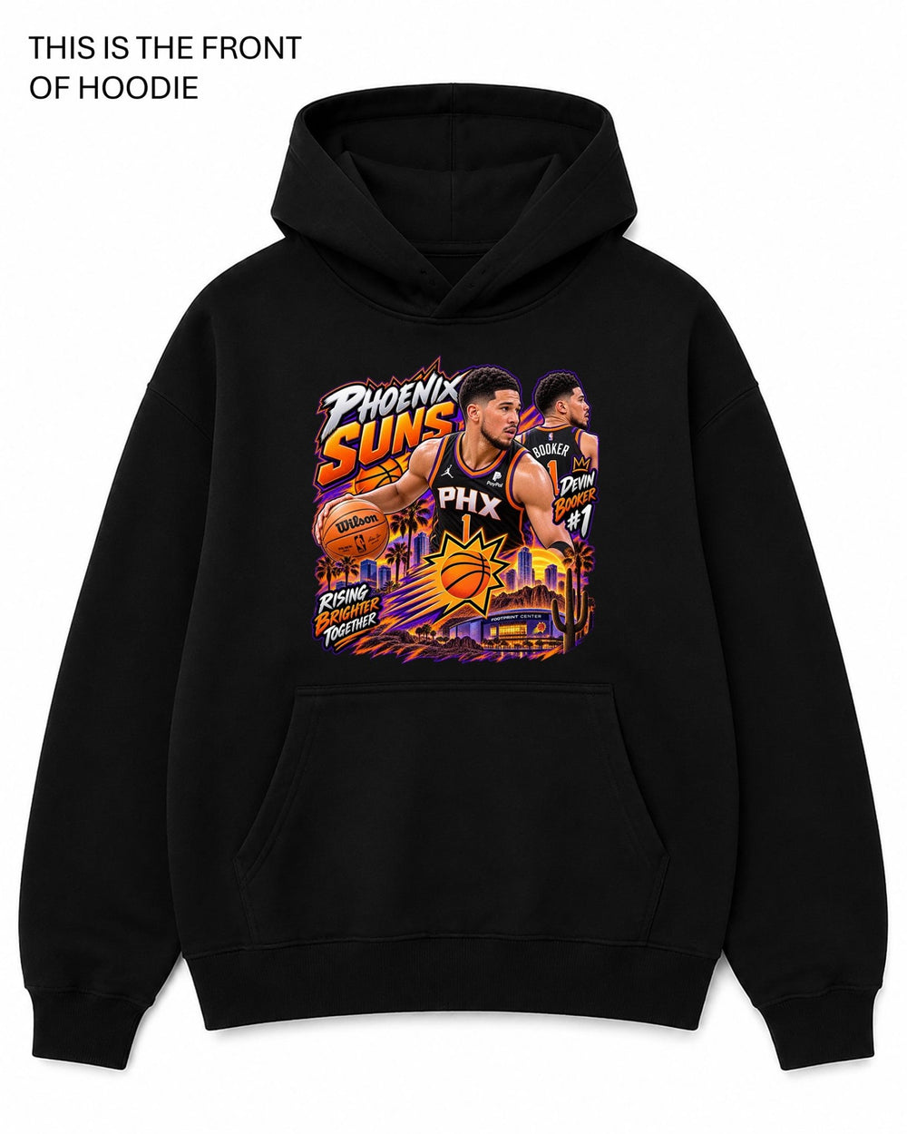 NBA Phoenix Suns Graphic Hoodie - Built Different Goods