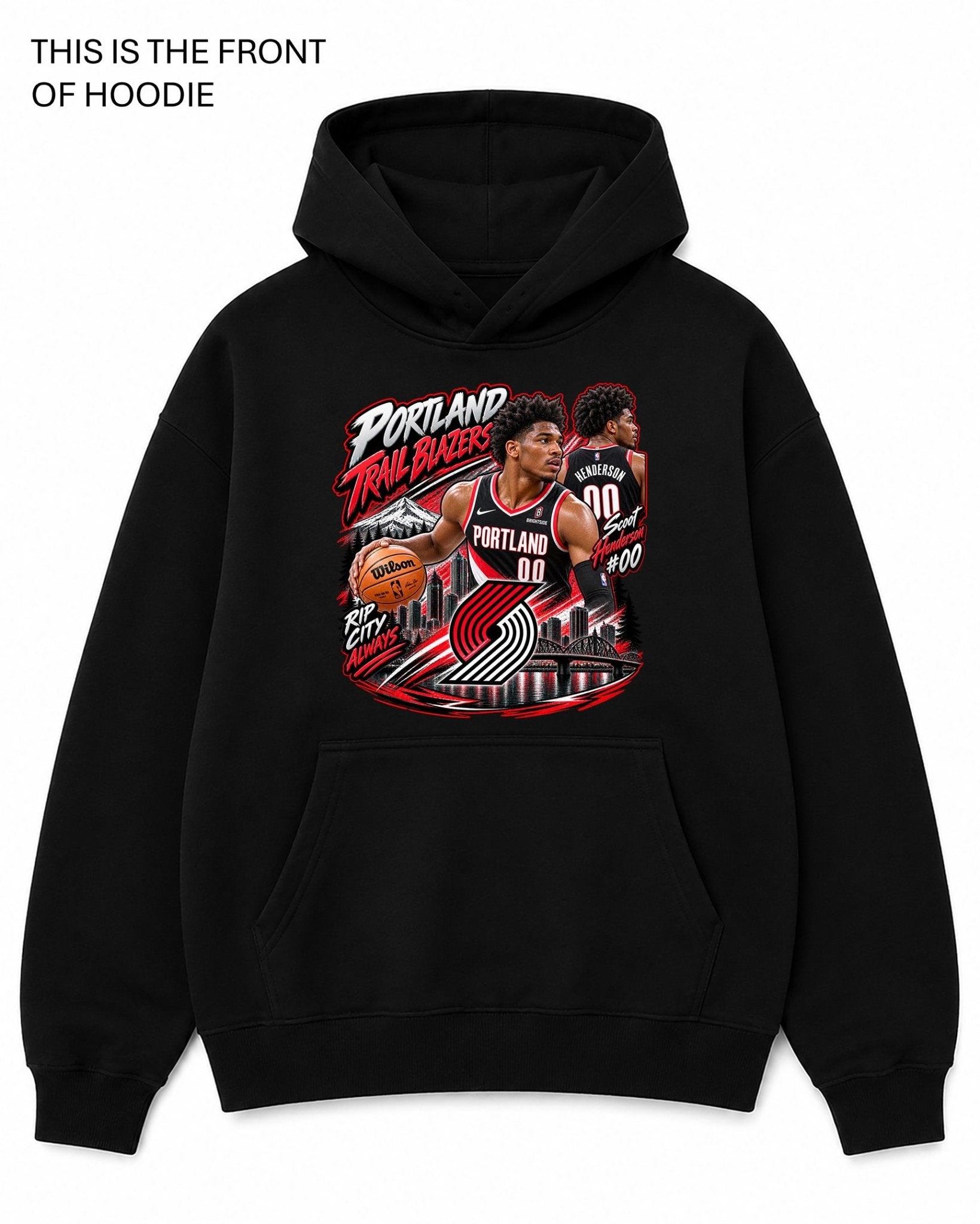NBA Portland Trail Blazers Graphic Hoodie - Built Different Goods