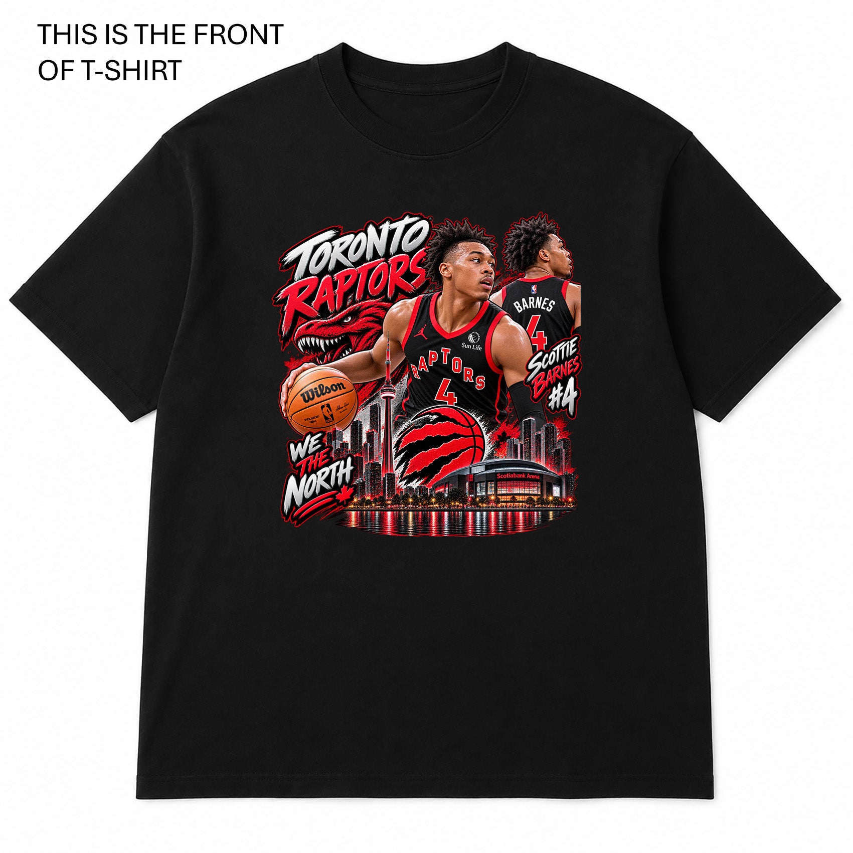 NBA Toronto Raptors Graphic T-Shirt - Built Different Goods