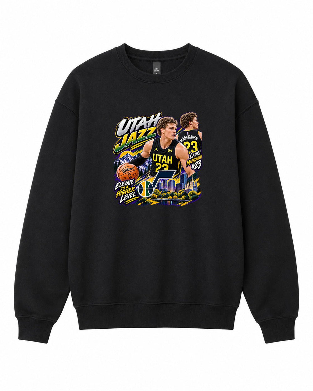 NBA Utah Jazz Graphic Crewneck Sweatshirt - Built Different Goods