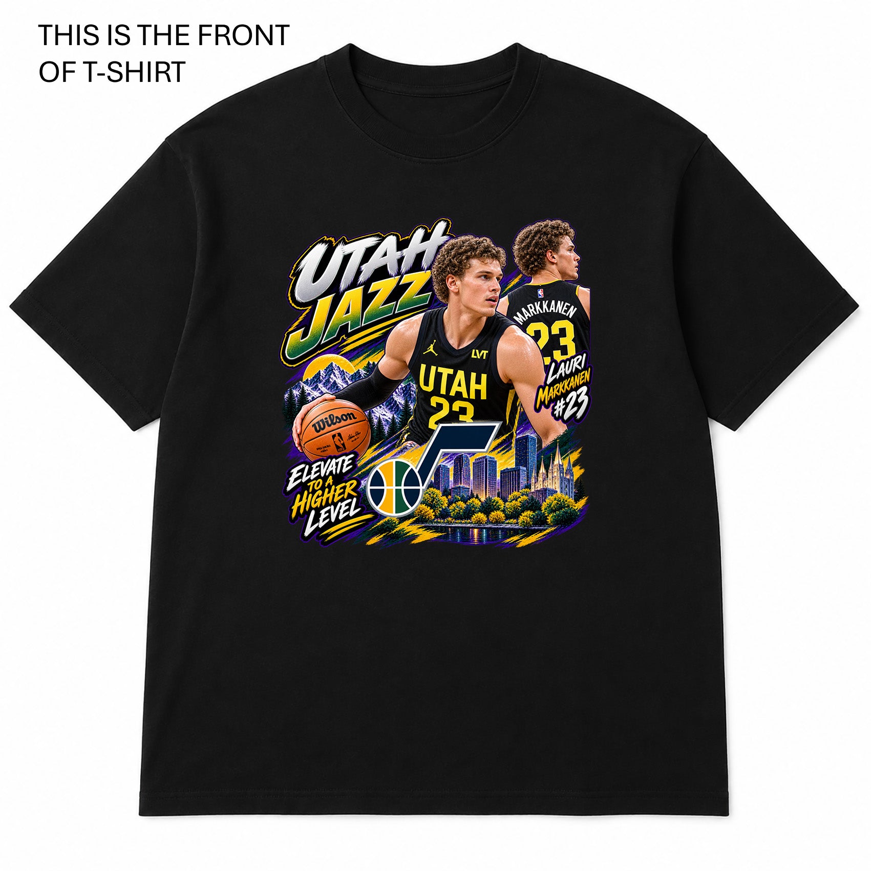 NBA Utah Jazz Graphic T-Shirt - Built Different Goods