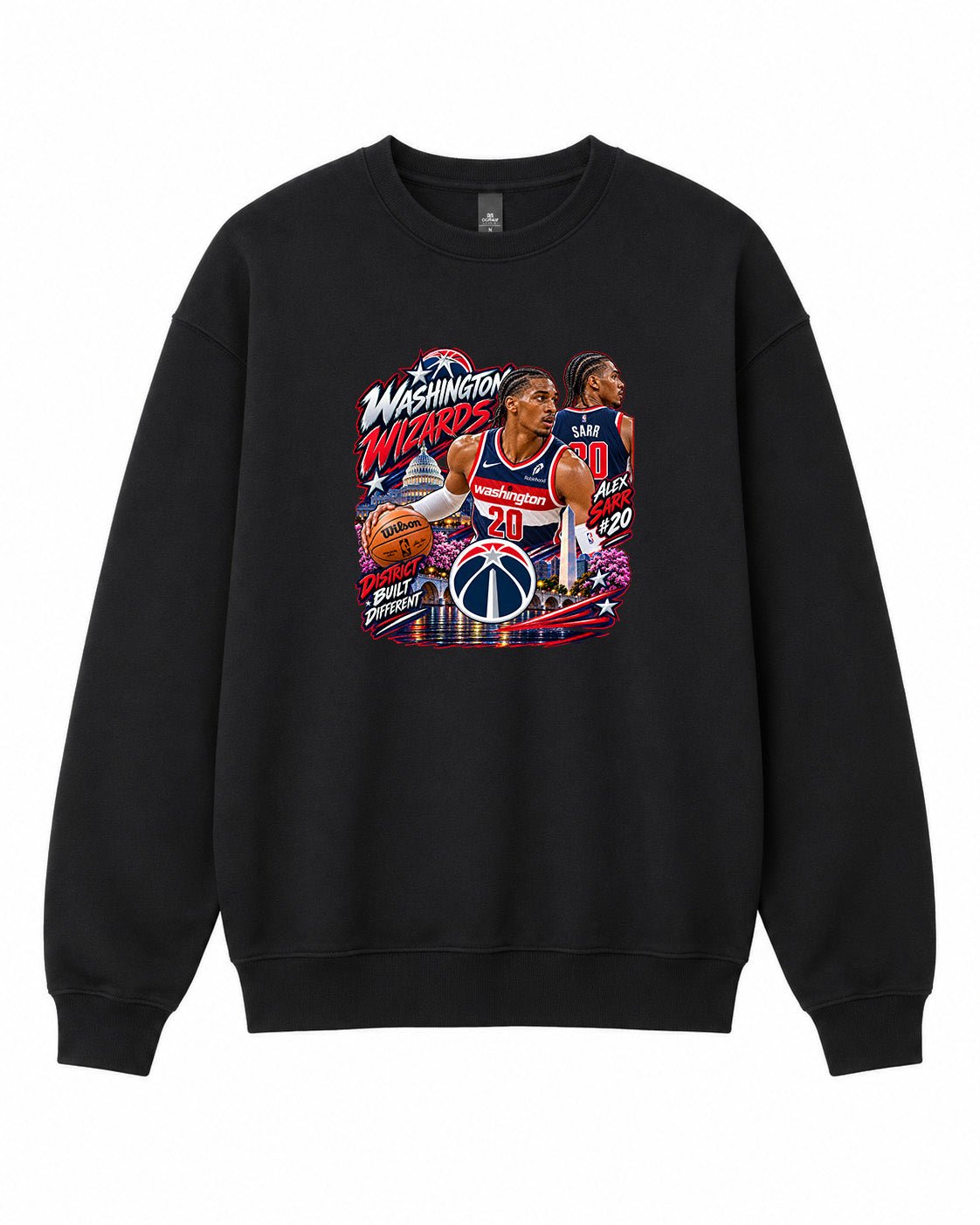 NBA Washington Wizards Graphic Crewneck Sweatshirt - Built Different Goods
