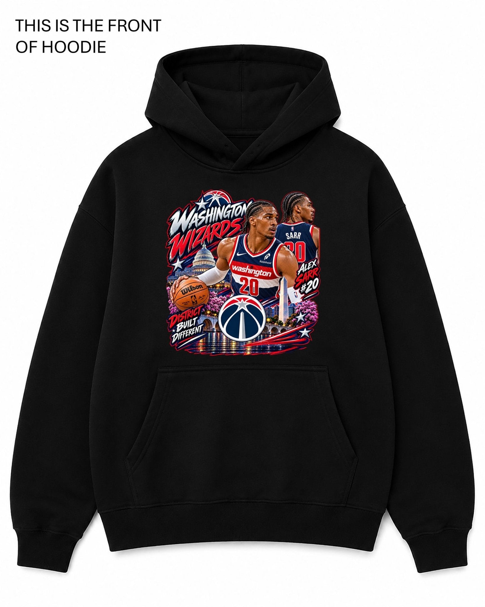 NBA Washington Wizards Graphic Hoodie - Built Different Goods