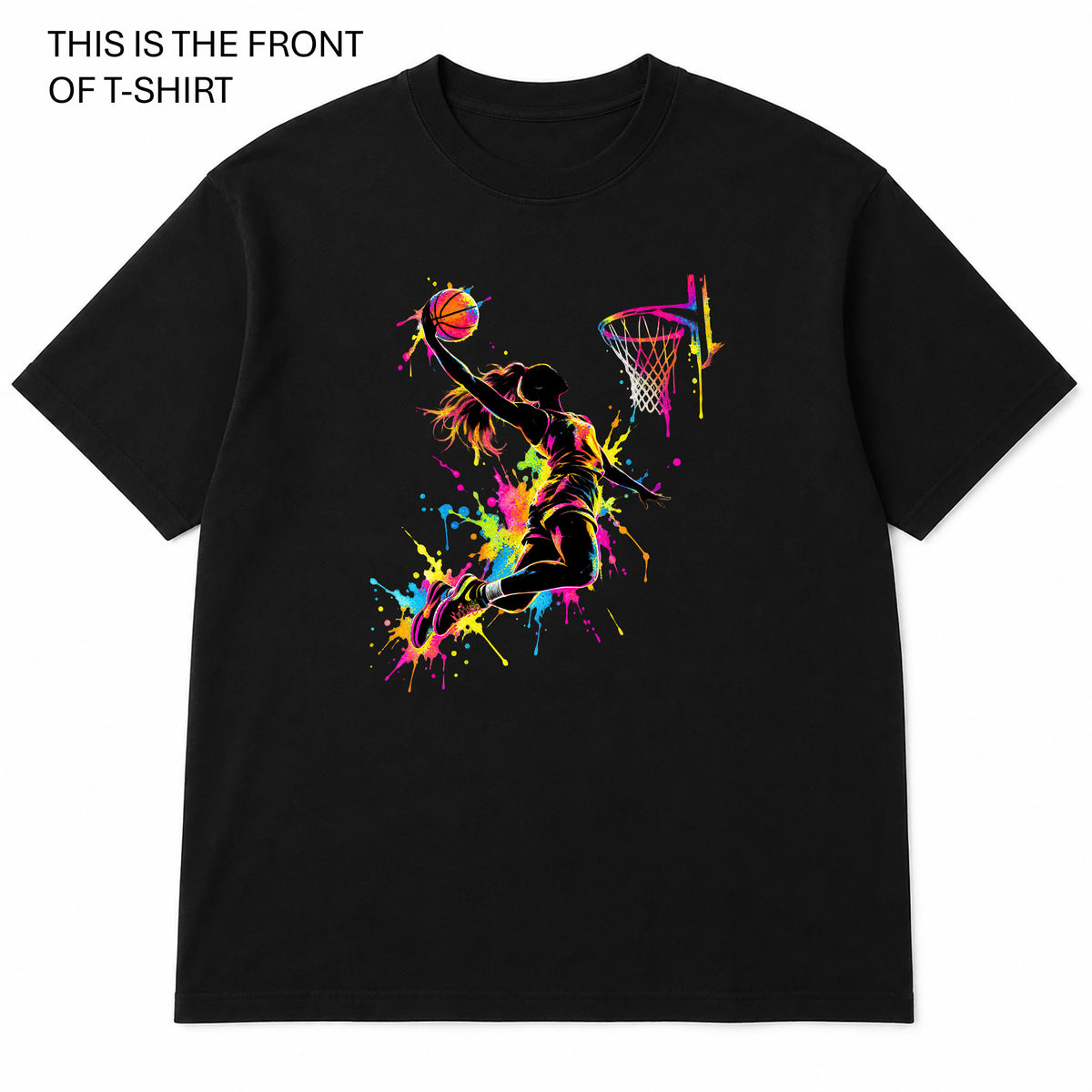 Neon Basketballer Graphic T-Shirt - Built Different Goods