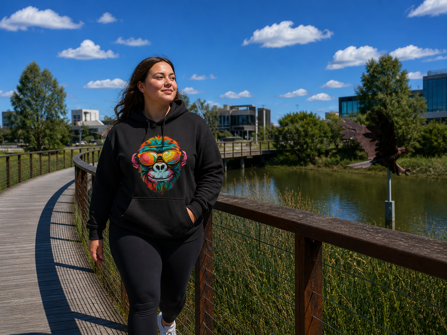 BDG Graphic Hoodie - Neon Monkey