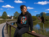 BDG Graphic Hoodie - Neon Skull