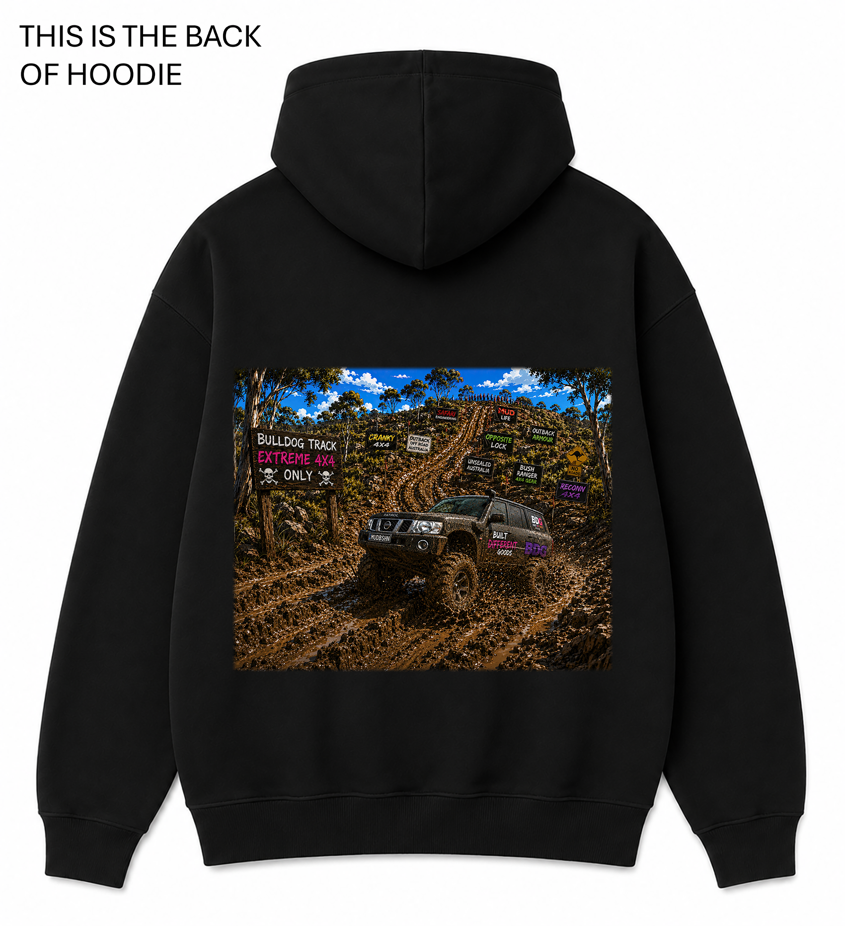 BDG Graphic Hoodie - Nissan Patrol Y61 Mud Series