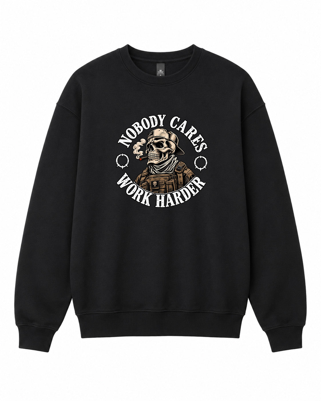 Nobody Cares Graphic Crewneck Sweatshirt - Built Different Goods