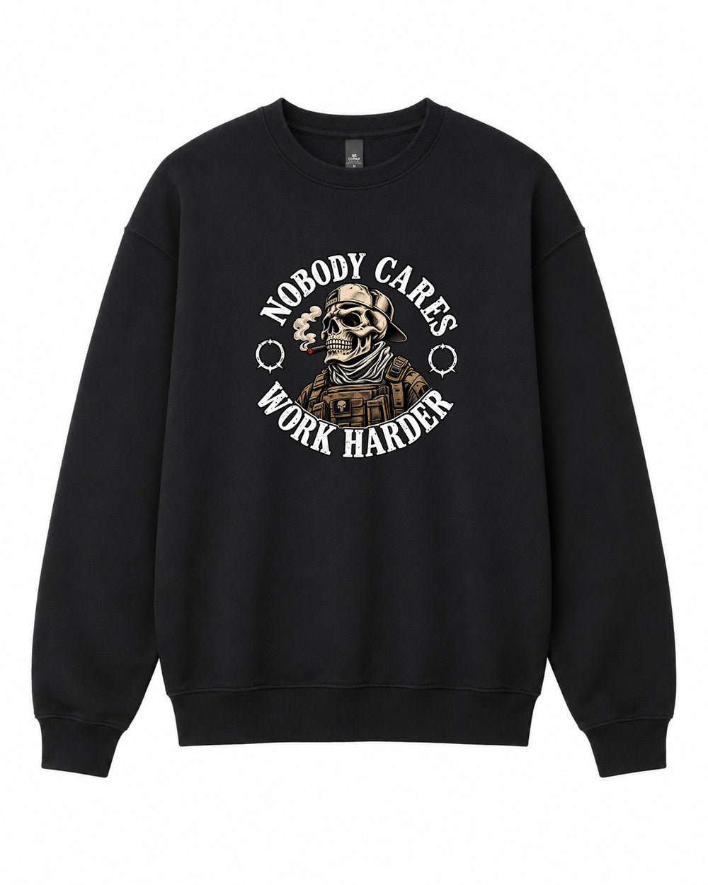 Nobody Cares Graphic Crewneck Sweatshirt - Built Different Goods