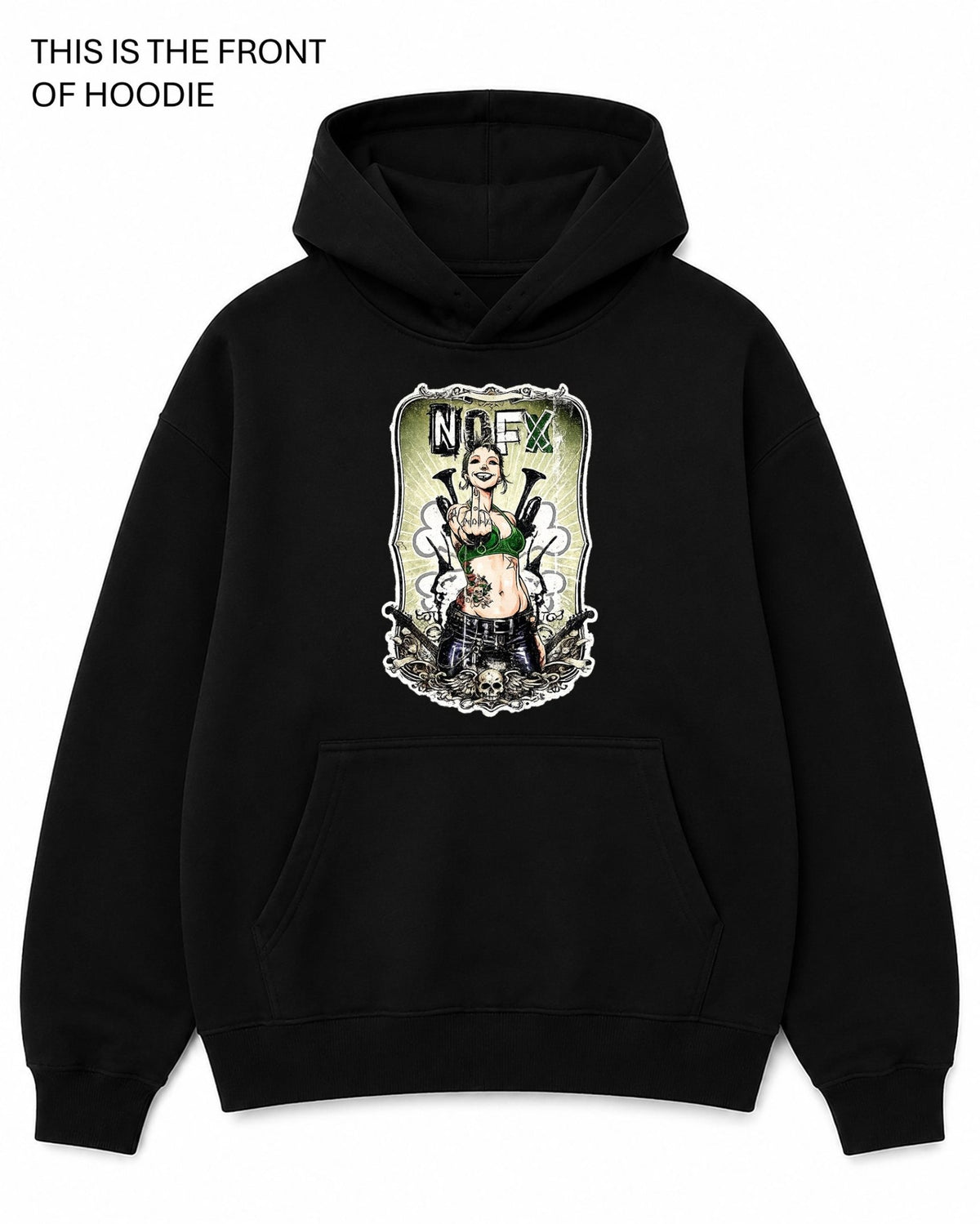 NOFX Girl Graphic Hoodie - Built Different Goods