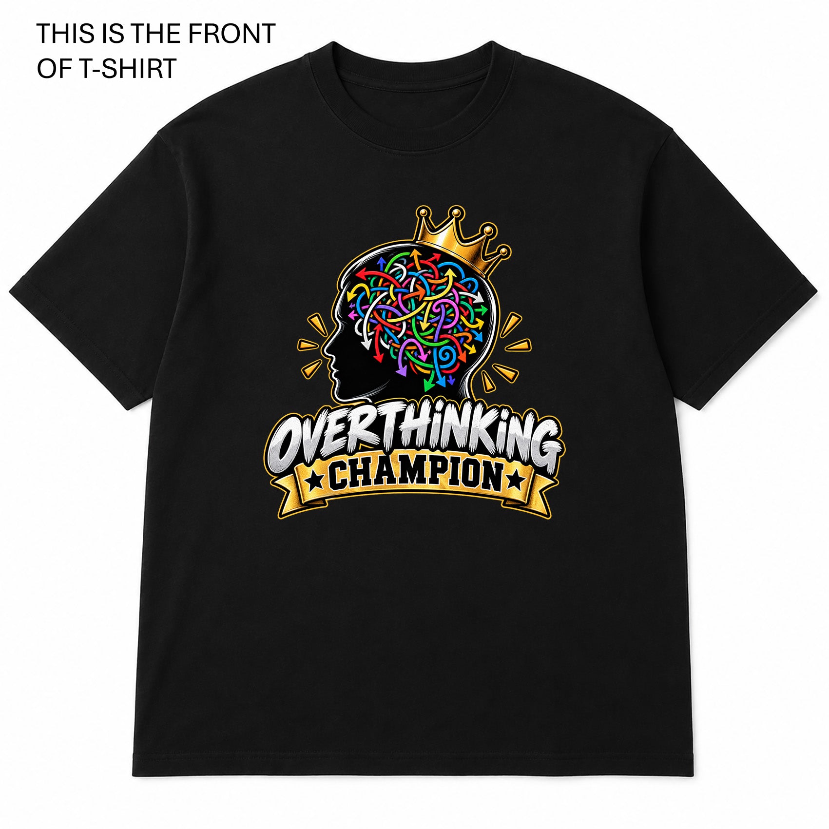 Overthinking Champion Graphic T-Shirt - Built Different Goods