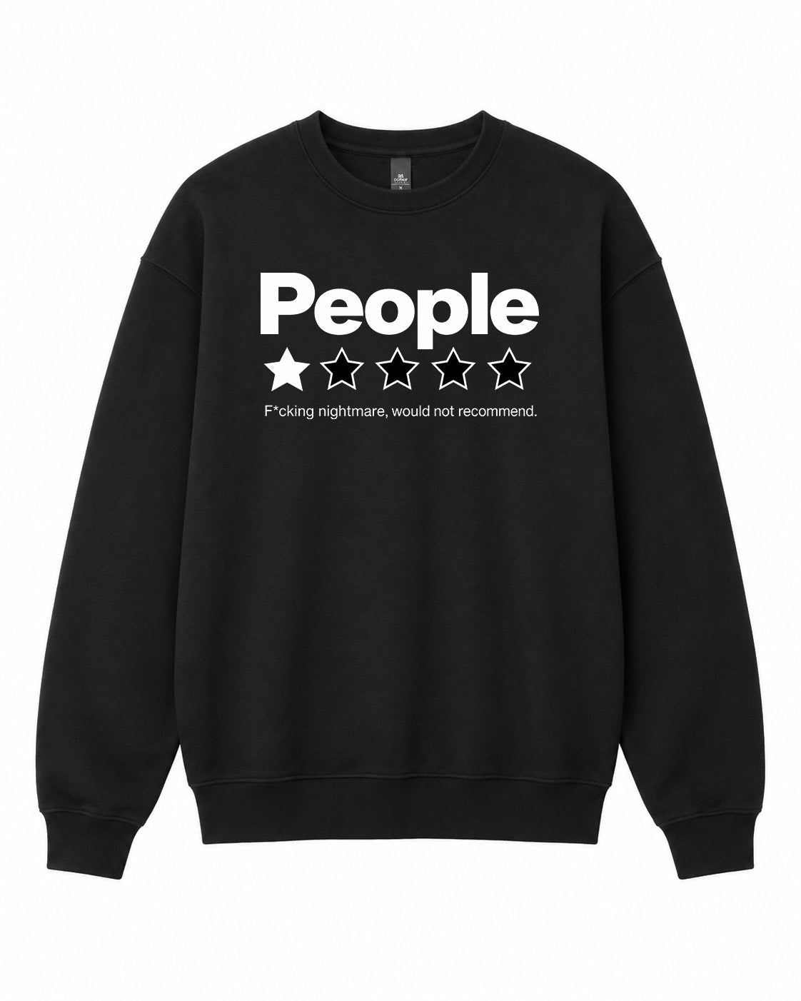 People Rating Graphic Crewneck Sweatshirt - Built Different Goods