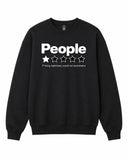 People Rating Graphic Crewneck Sweatshirt - Built Different Goods
