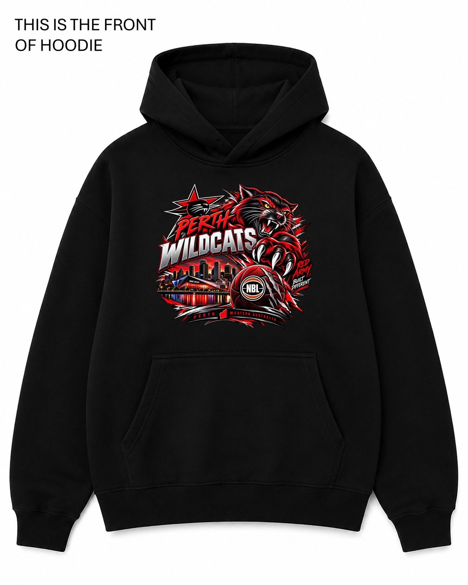 Perth Wildcats NBL Graphic Hoodie - Built Different Goods