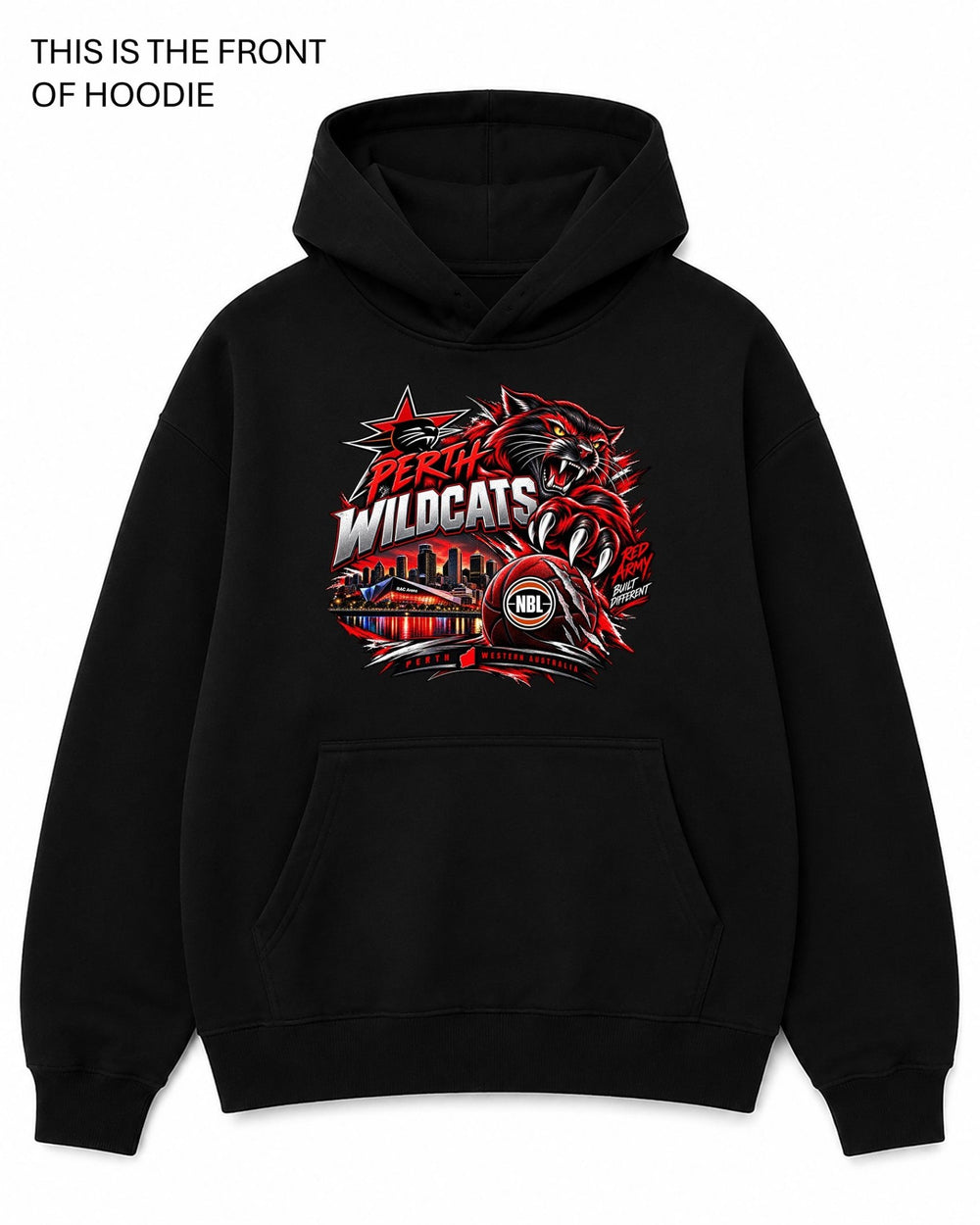 Perth Wildcats NBL Graphic Hoodie - Built Different Goods