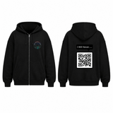 BDG Zip Up Hoodie - QR - I Will Never - Rick Rolled - Built Different Goods