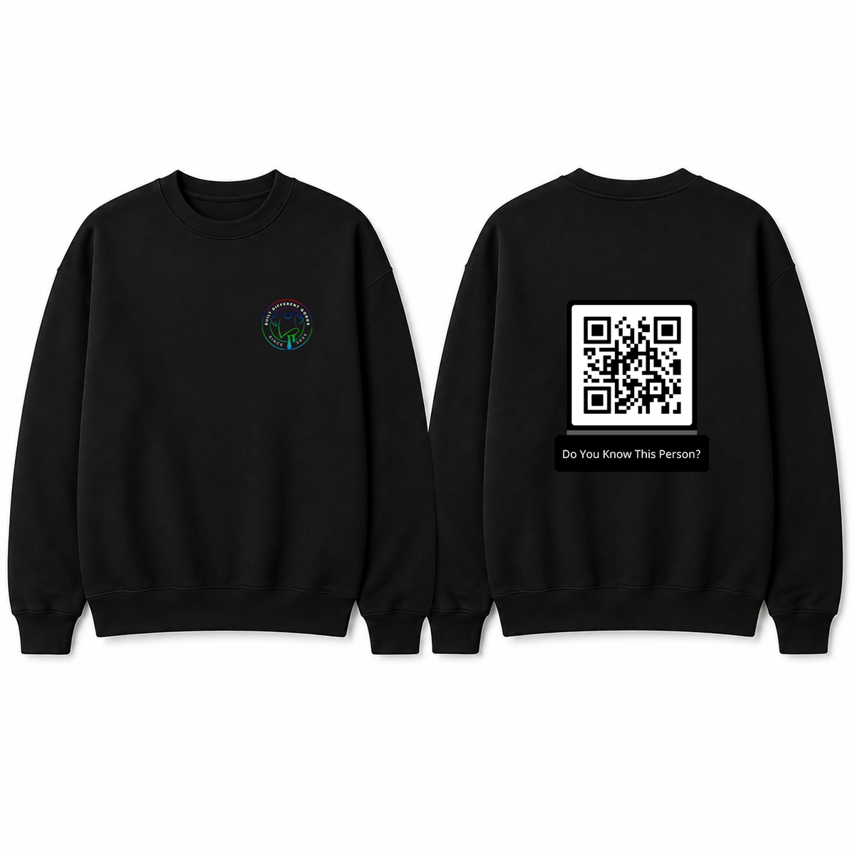 BDG Crew Neck Sweatshirt  - QR - Do You Know This Person?