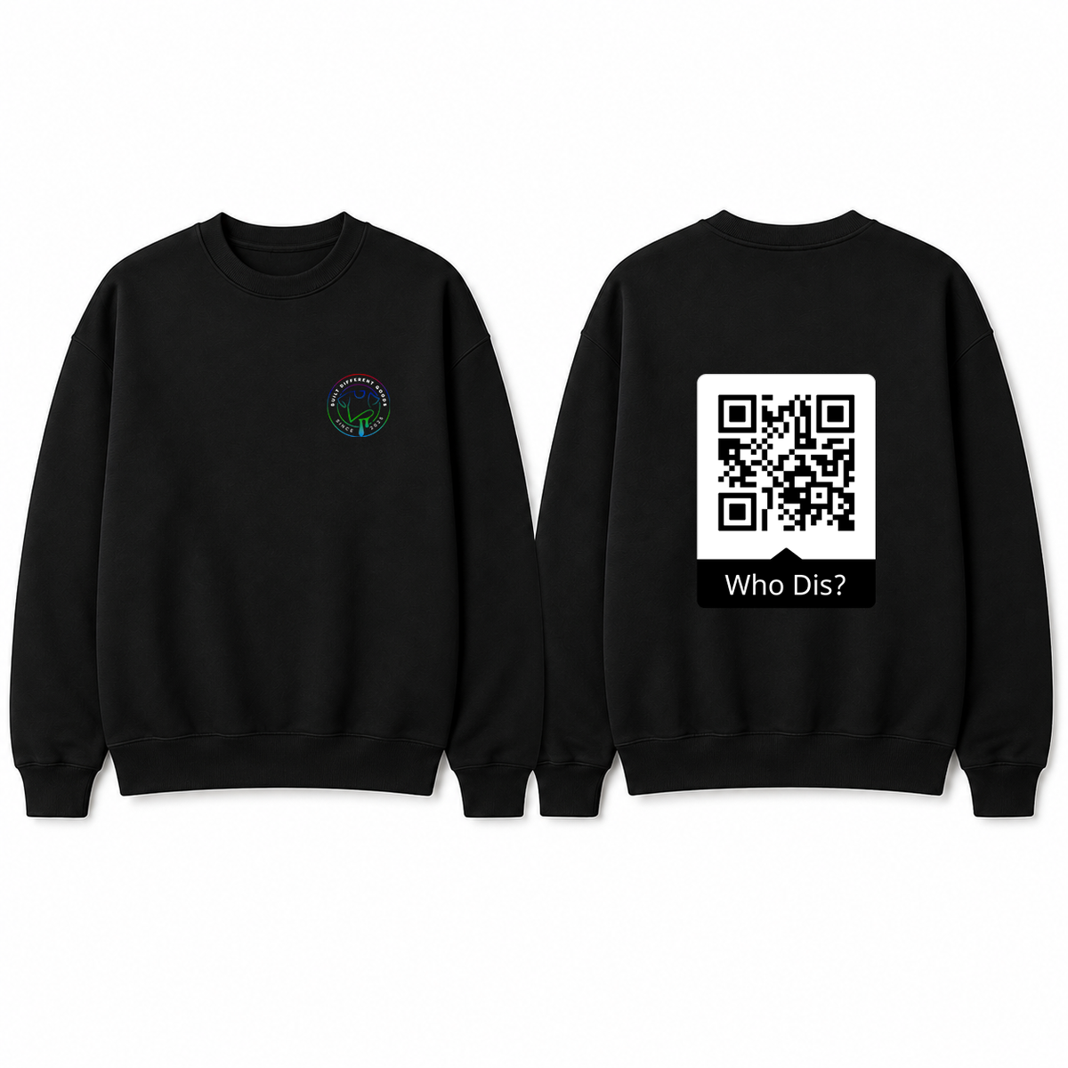 BDG Crew Neck Sweatshirt  - QR - Who Dis?
