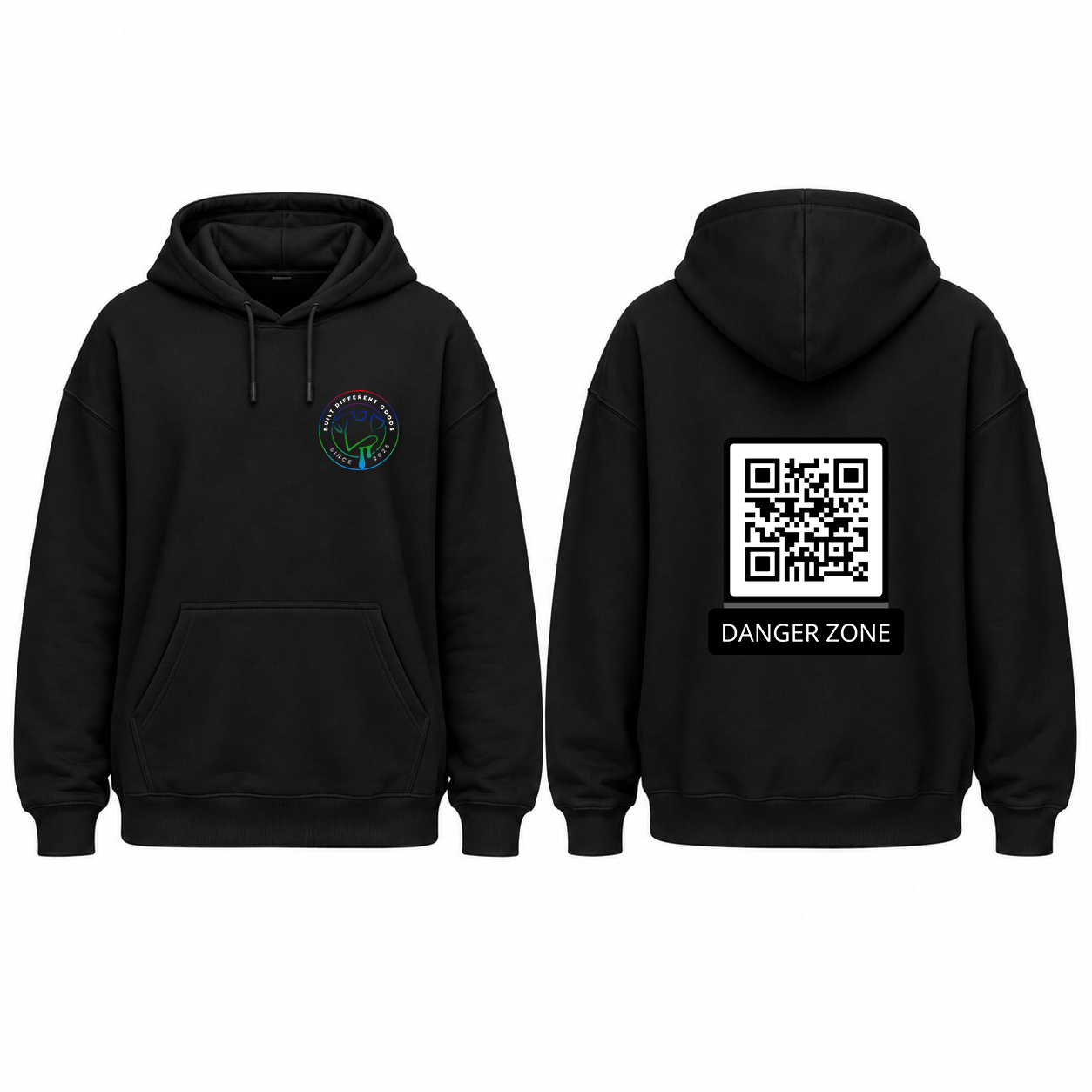 BDG Graphic Hoodie - QR - Danger Zone