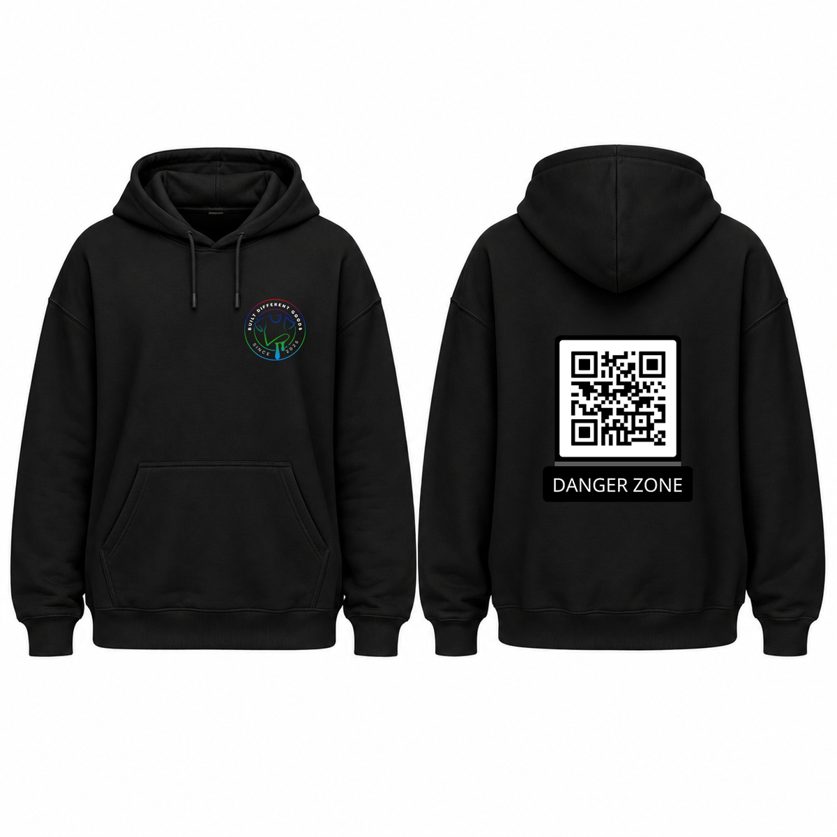 BDG Graphic Hoodie - QR - Danger Zone