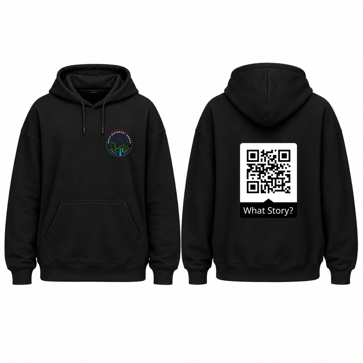 BDG Graphic Hoodie - QR - What Story?