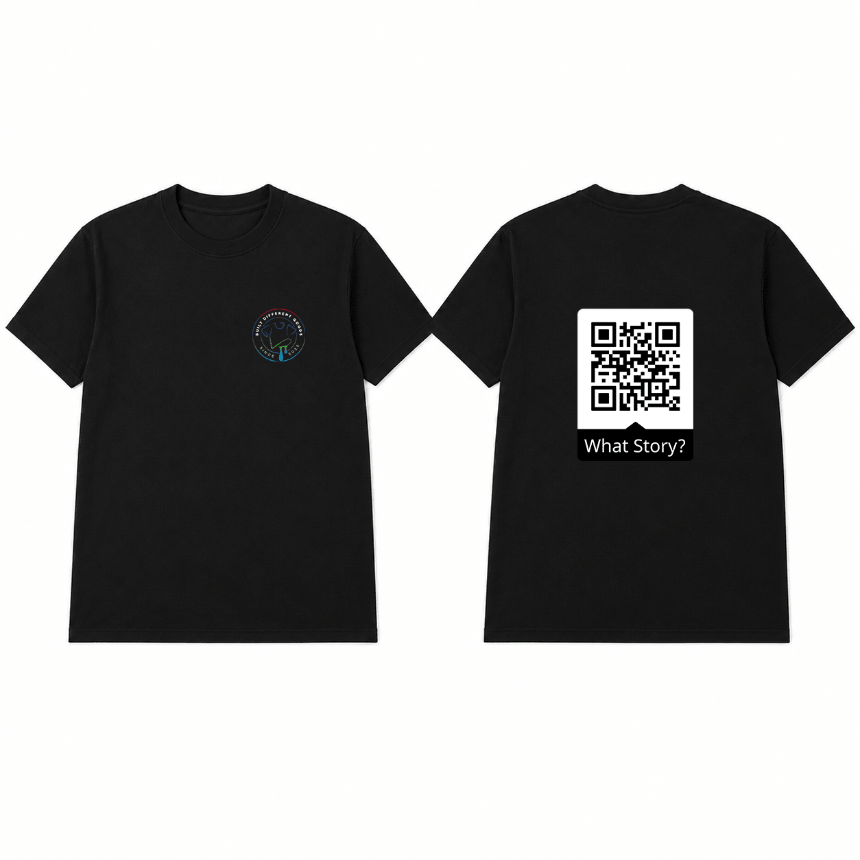 BDG Graphic T-Shirt - QR - What Story? - Built Different Goods