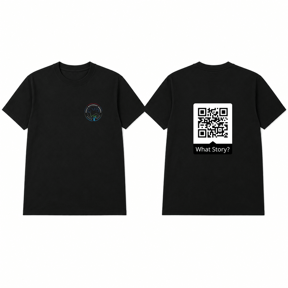 BDG Graphic T-Shirt - QR - What Story? - Built Different Goods
