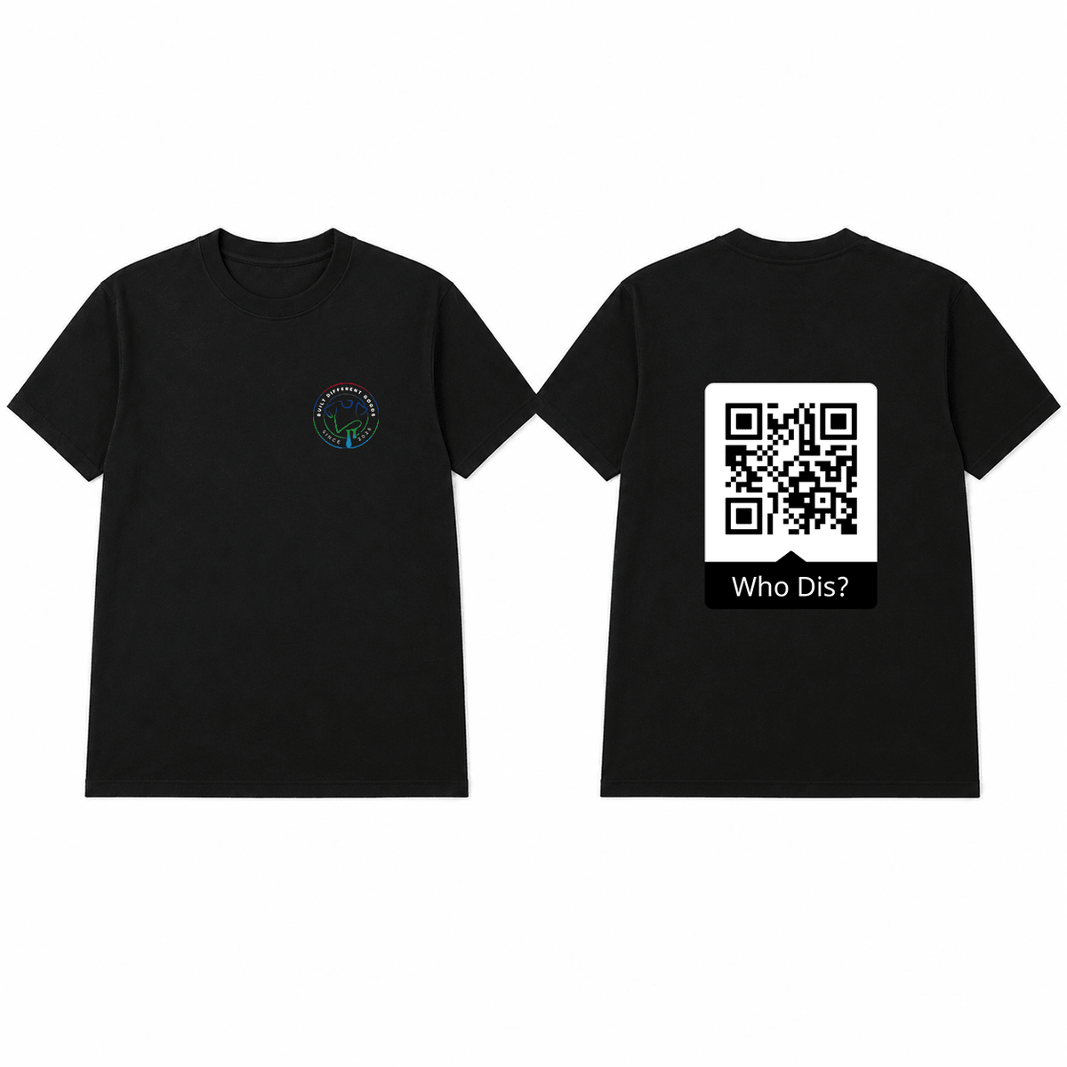 BDG Graphic T-Shirt - QR - Who Dis? - Built Different Goods