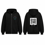 BDG Zip Up Hoodie - QR - Who Dis? - Built Different Goods