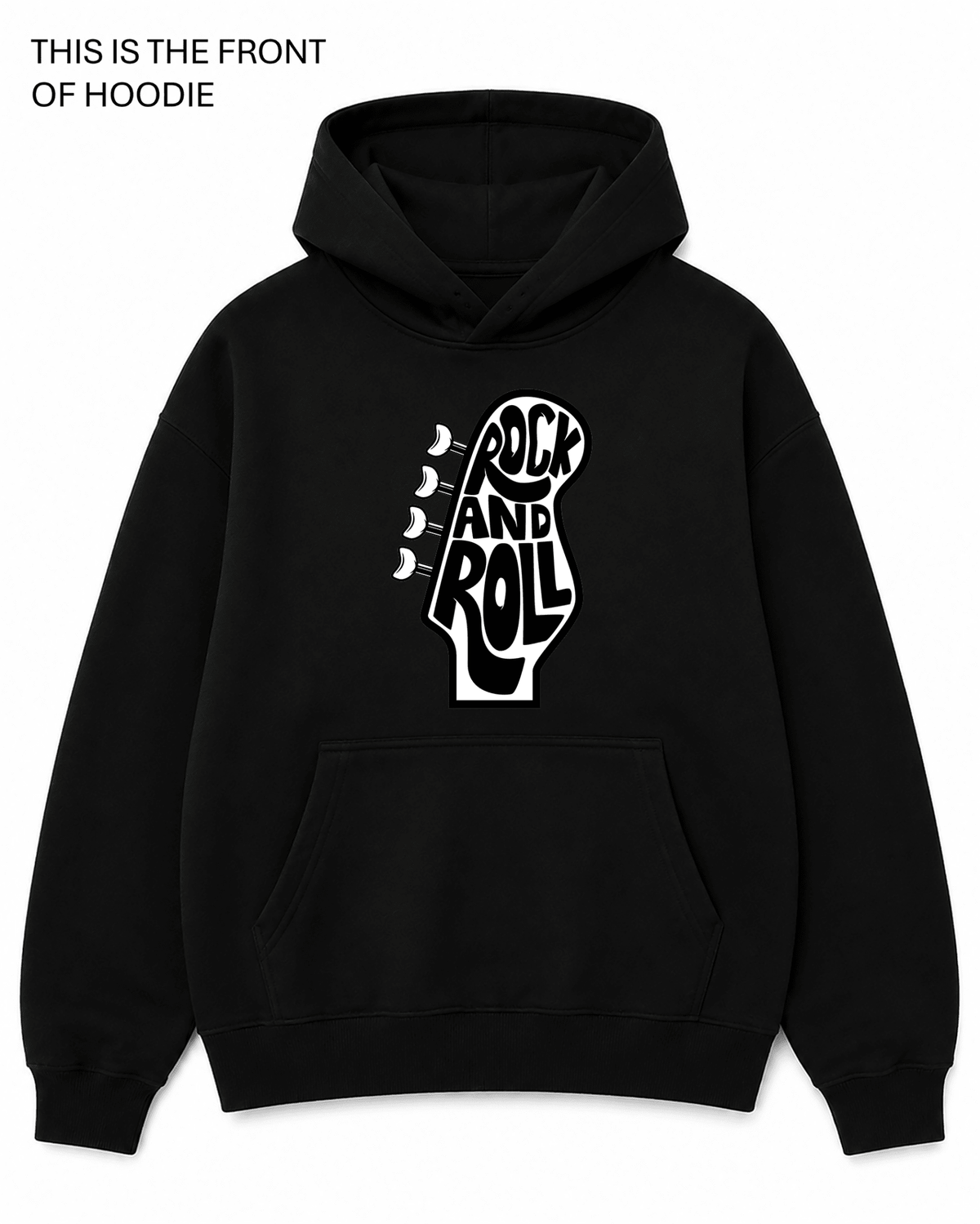 Rock and Roll Graphic Hoodie - Built Different Goods