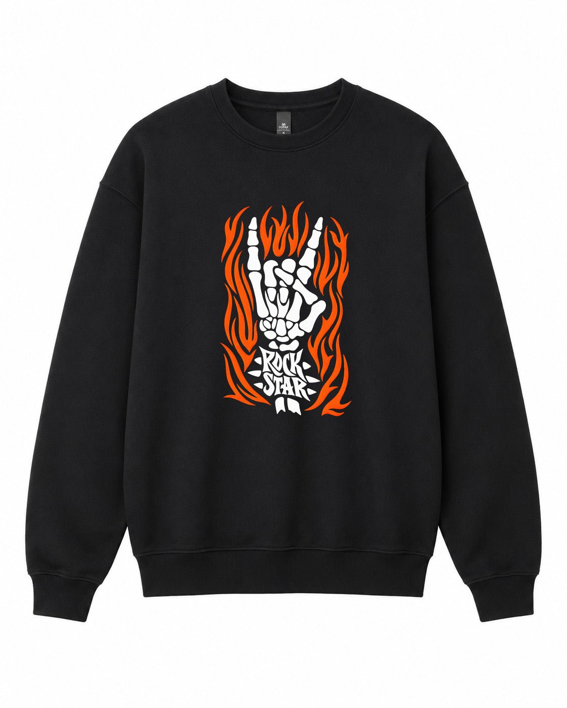 Rock Star Graphic Crewneck Sweatshirt - Built Different Goods