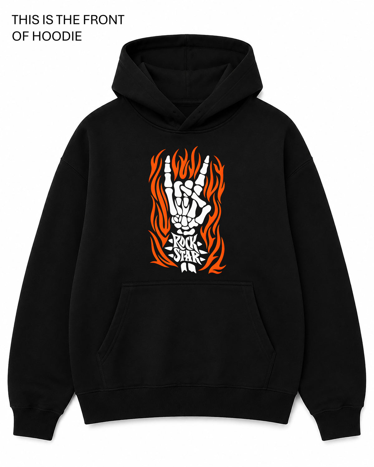Rock Star Graphic Hoodie - Built Different Goods