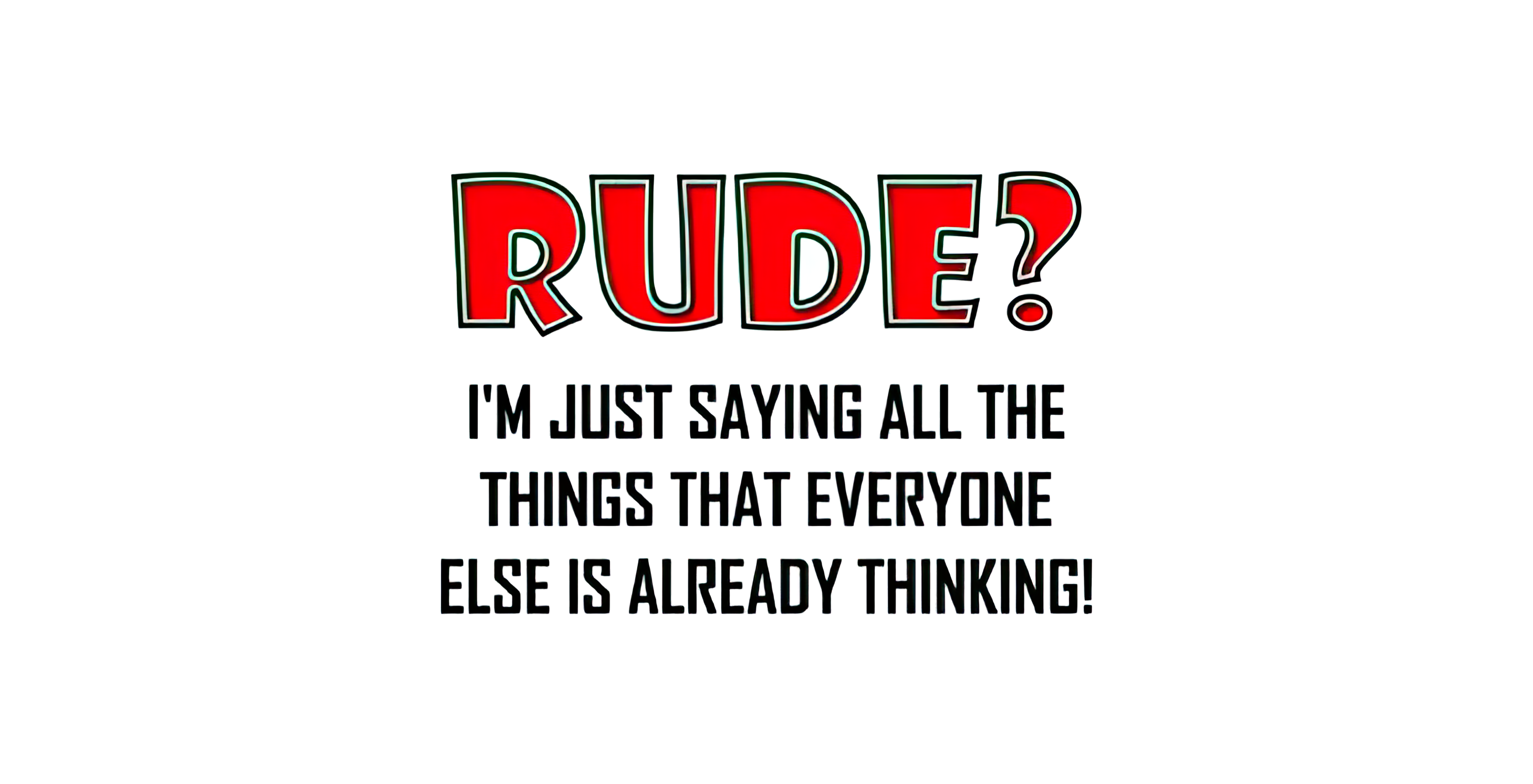 5mm Neoprene Stubby Holder for 375ml Cans - Rude?