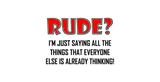 5mm Neoprene Stubby Holder for 375ml Cans - Rude?
