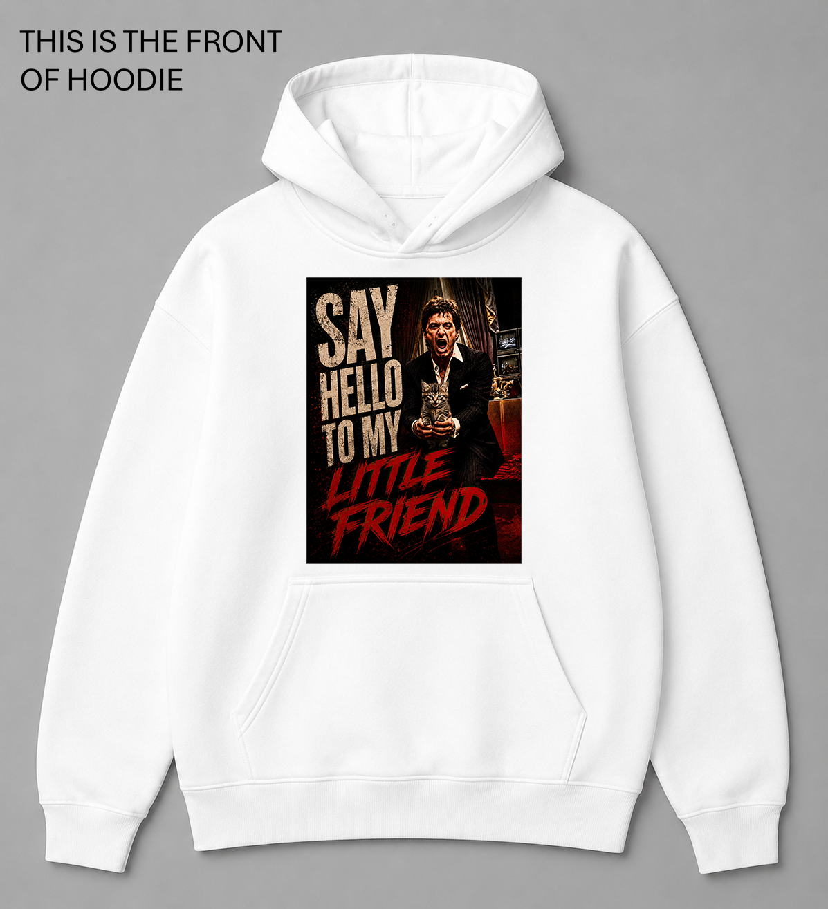 BDG Graphic Hoodie - Say hello to my little friend - Kitten