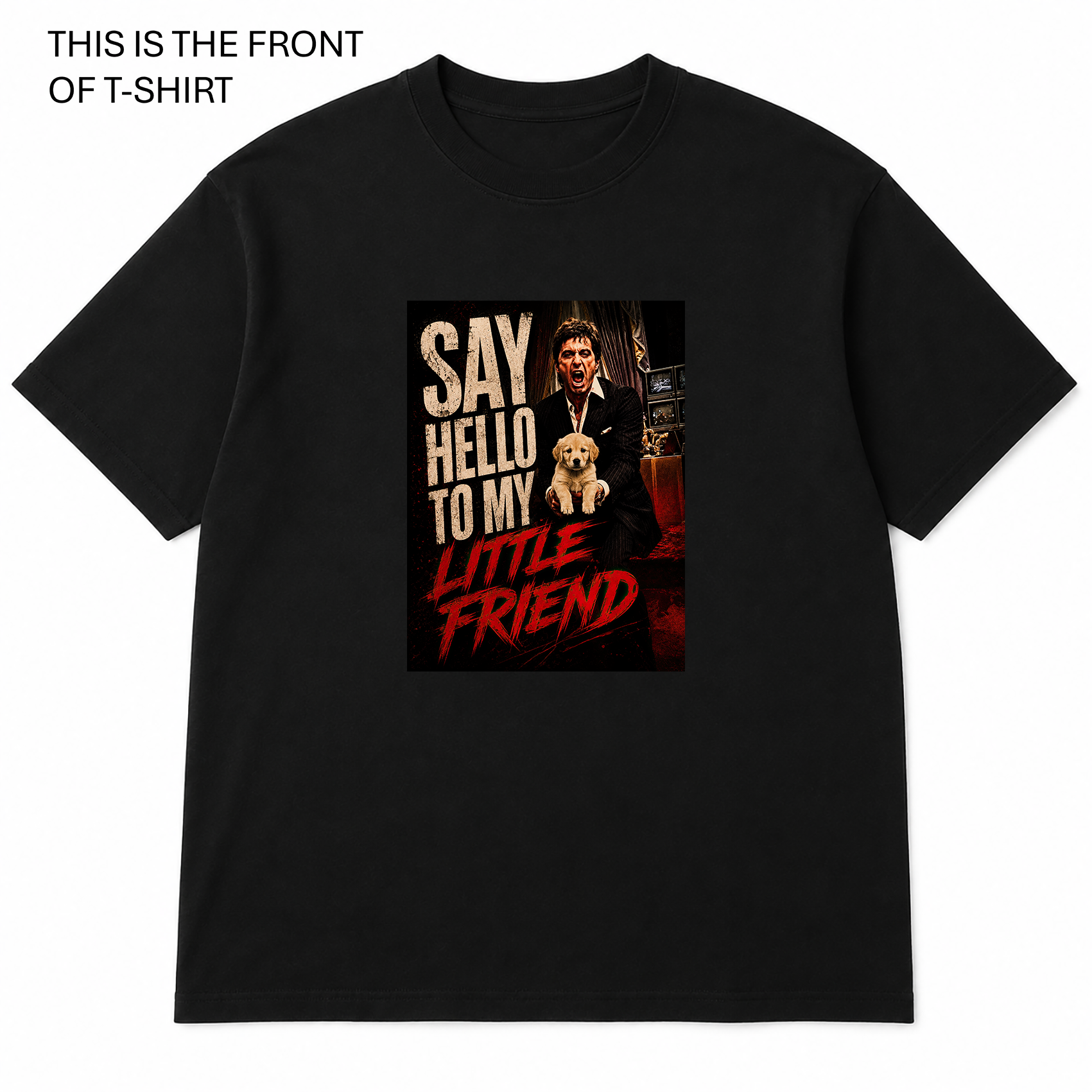BDG Graphic T-Shirt - Say hello to my little friend - Puppy