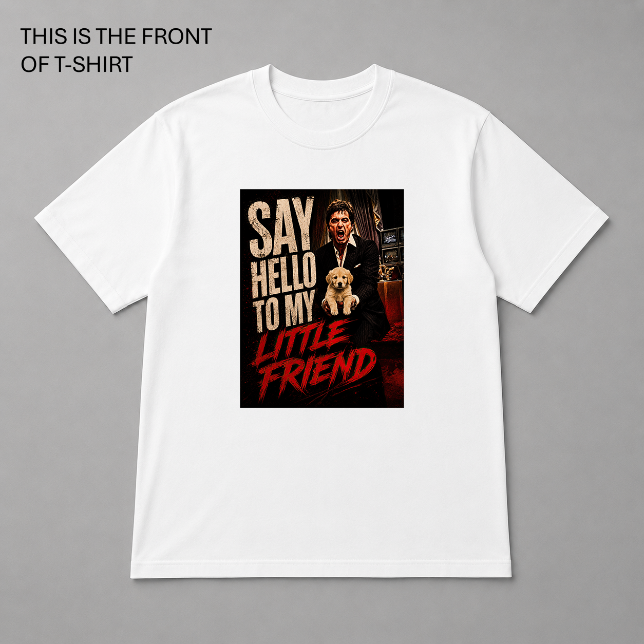 BDG Graphic T-Shirt - Say hello to my little friend - Puppy