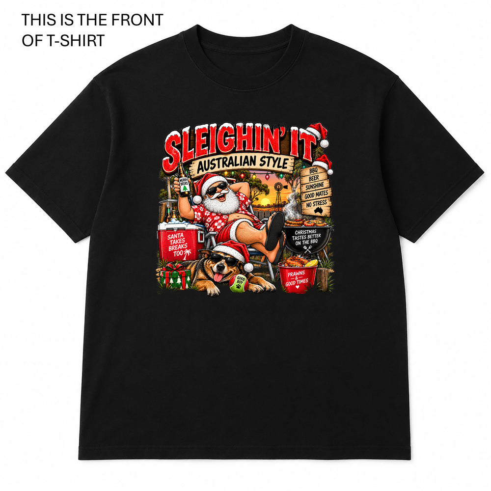 Sleighin It Graphic T-Shirt - Built Different Goods