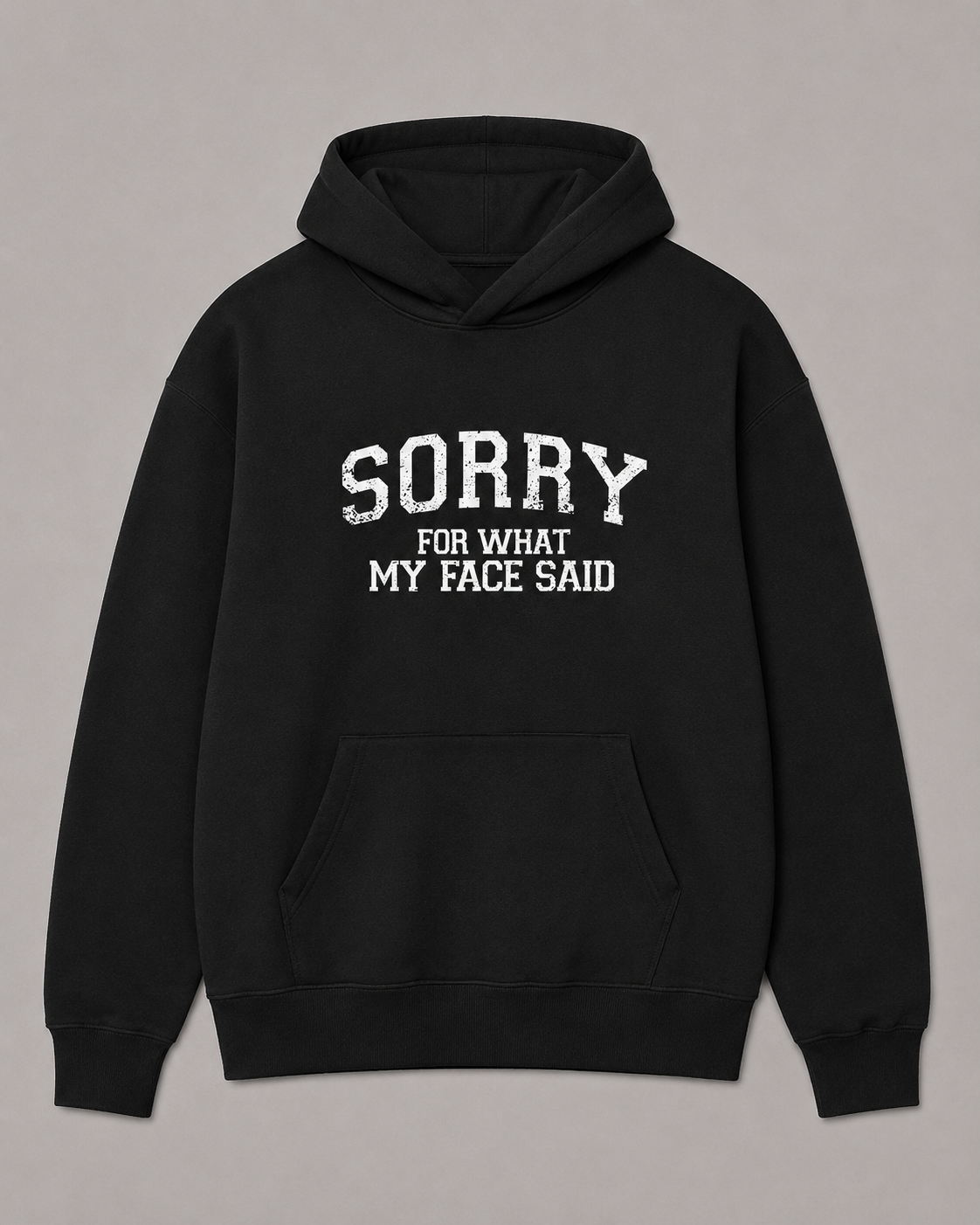 BDG Graphic Hoodie - Sorry for what my face said