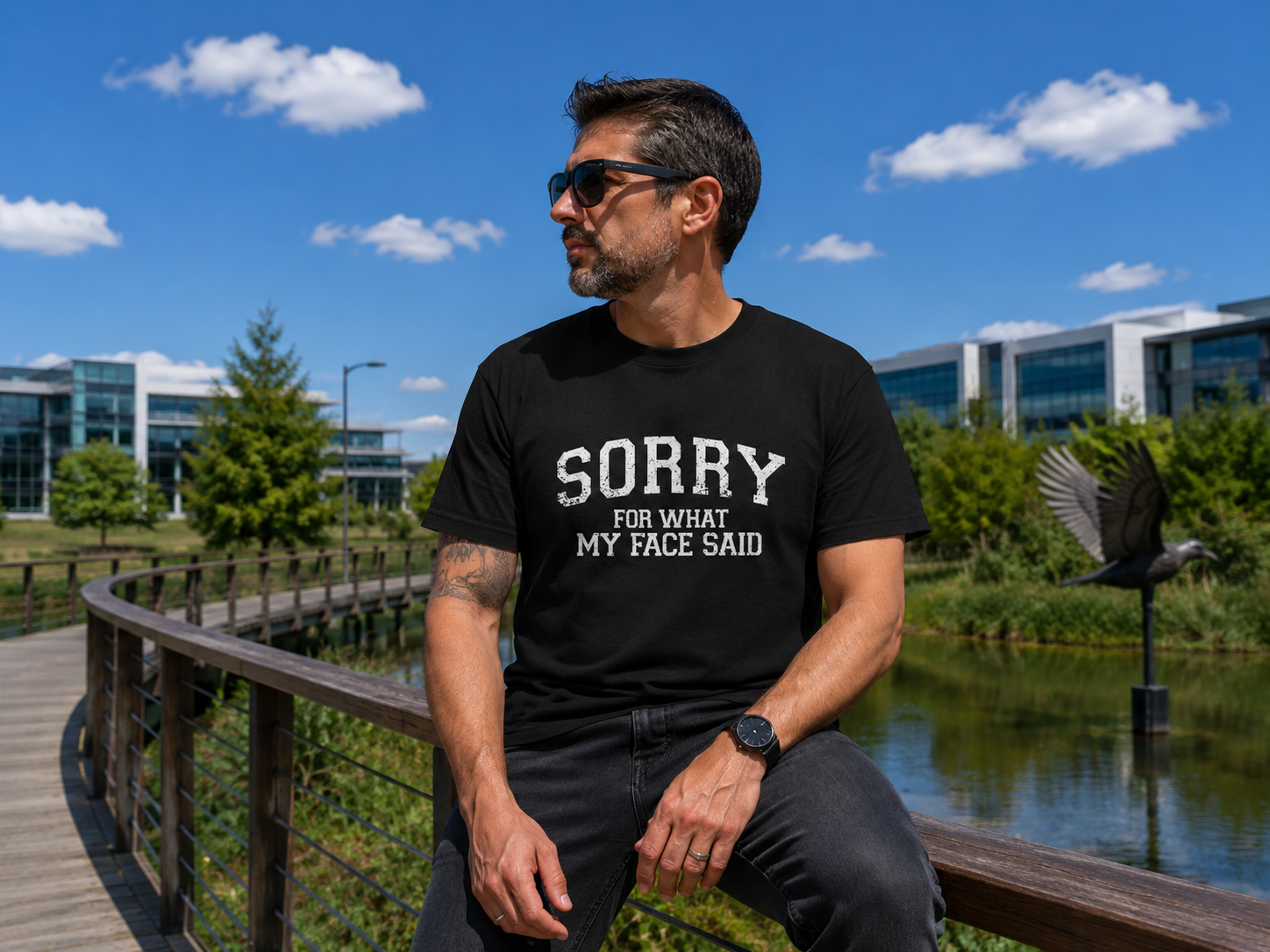 BDG Graphic T-Shirt - Sorry for what my face said