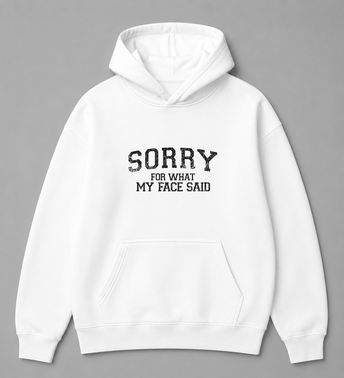 BDG Graphic Hoodie - Sorry for what my face said