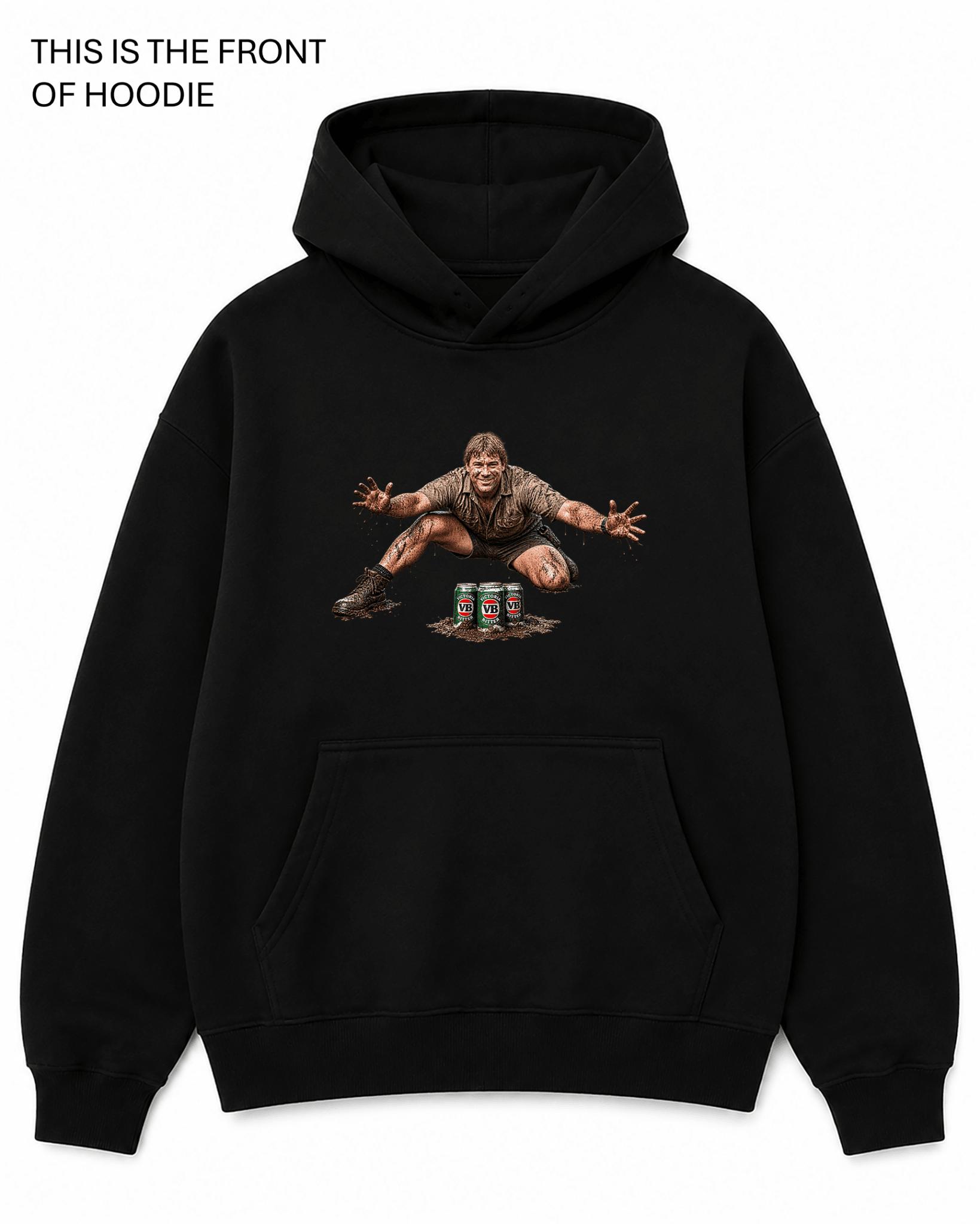 Steve Irwin Beers Graphic Hoodie - Built Different Goods
