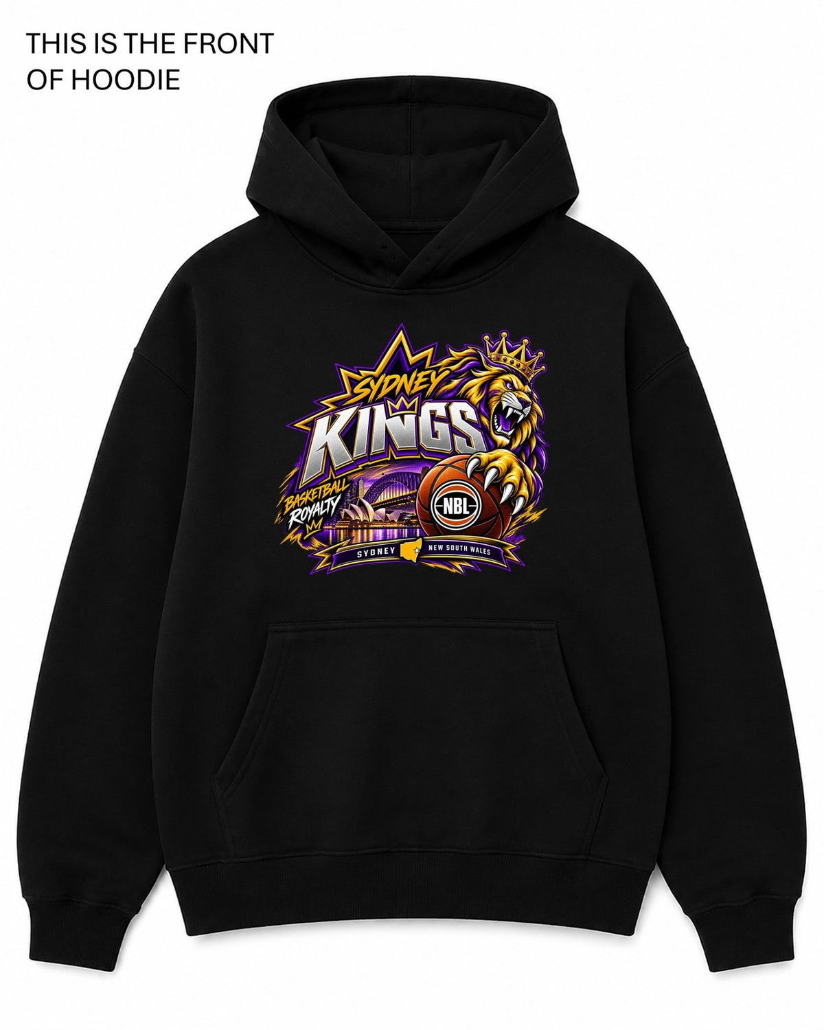 Sydney Kings NBL Graphic Hoodie - Built Different Goods