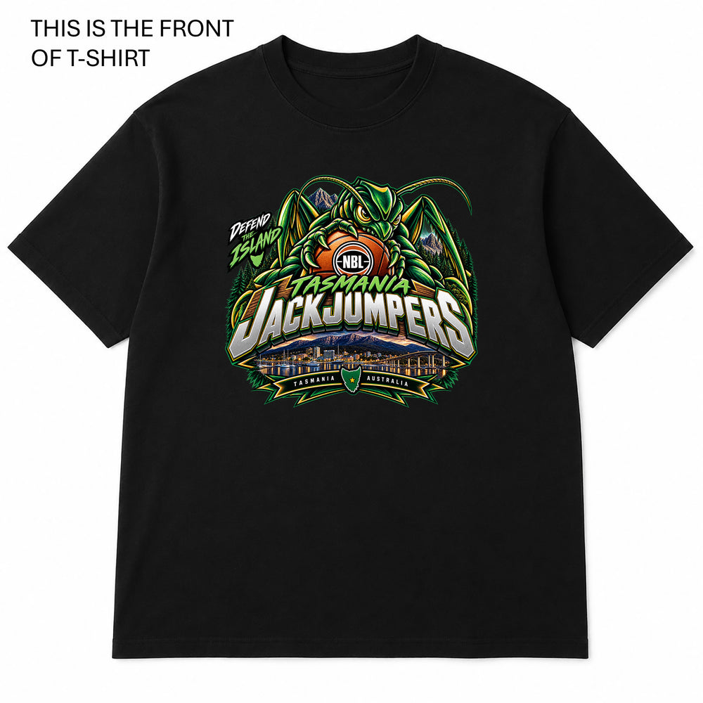 Tasmania Jackjumpers NBL Graphic T-Shirt - Built Different Goods
